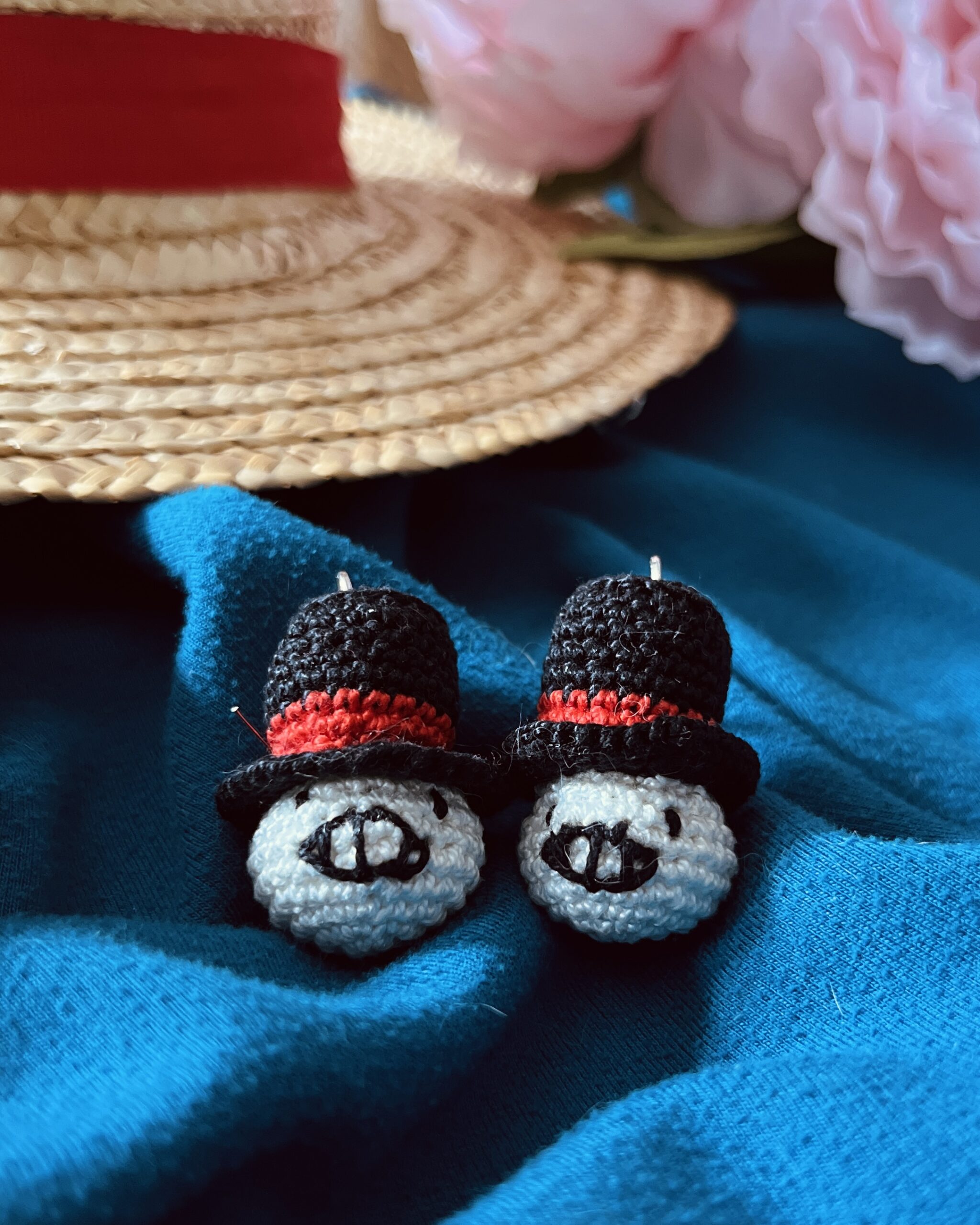 Turnip Head Micro Crochet Earrings