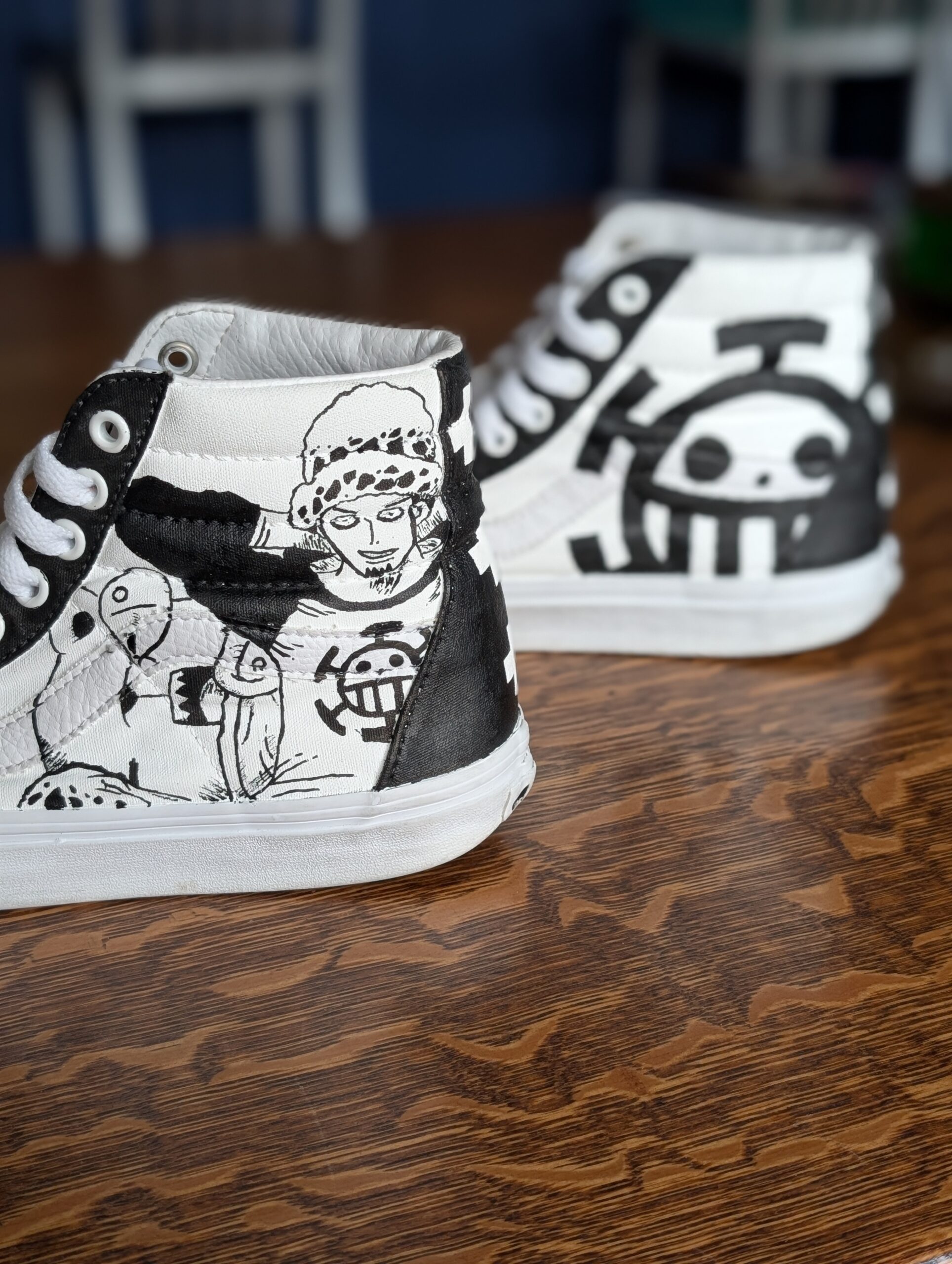 Trafalgar Law and Bepo Painted Shoes